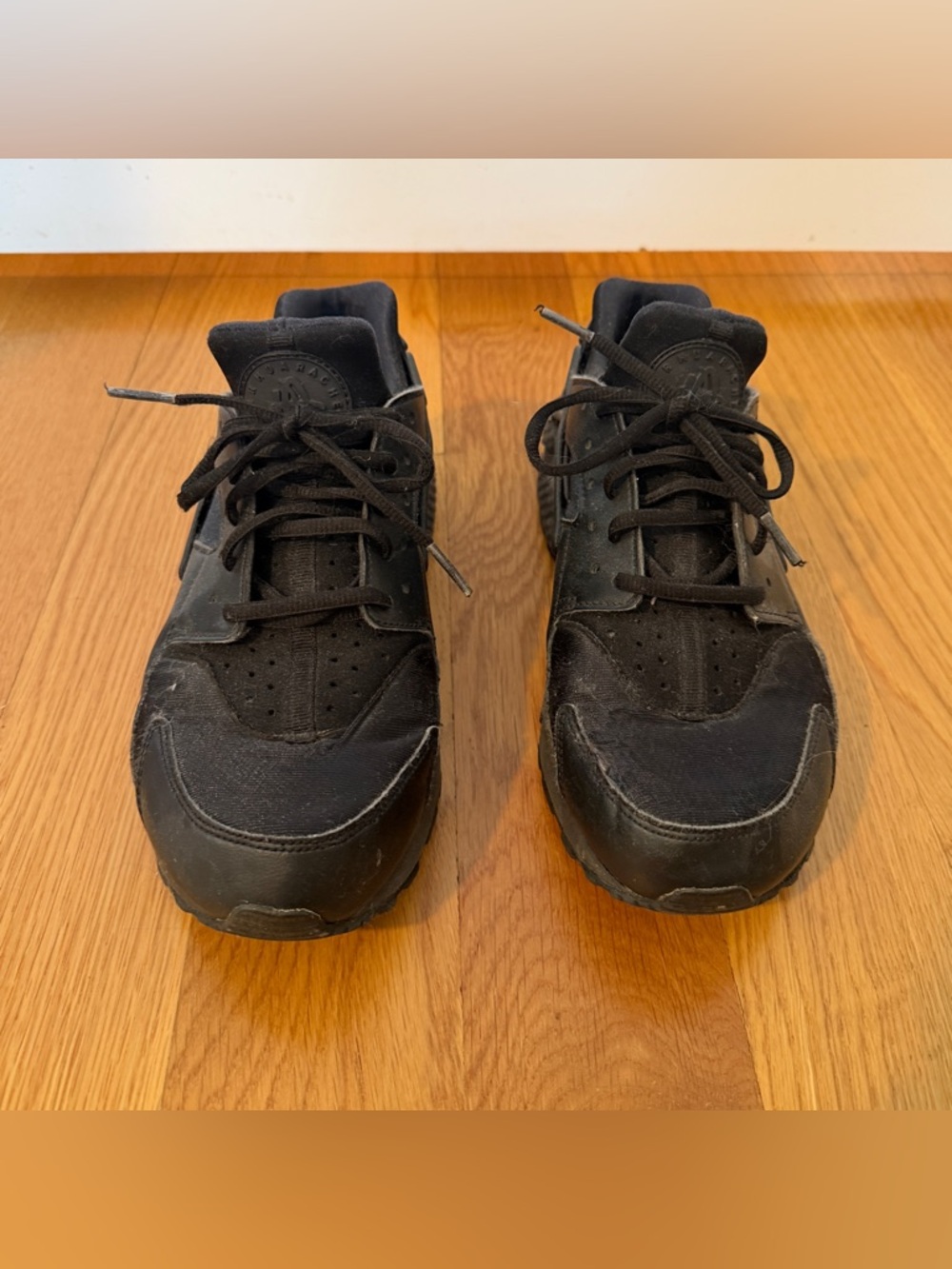 Nike Air Huarache Sneakers in Triple Black